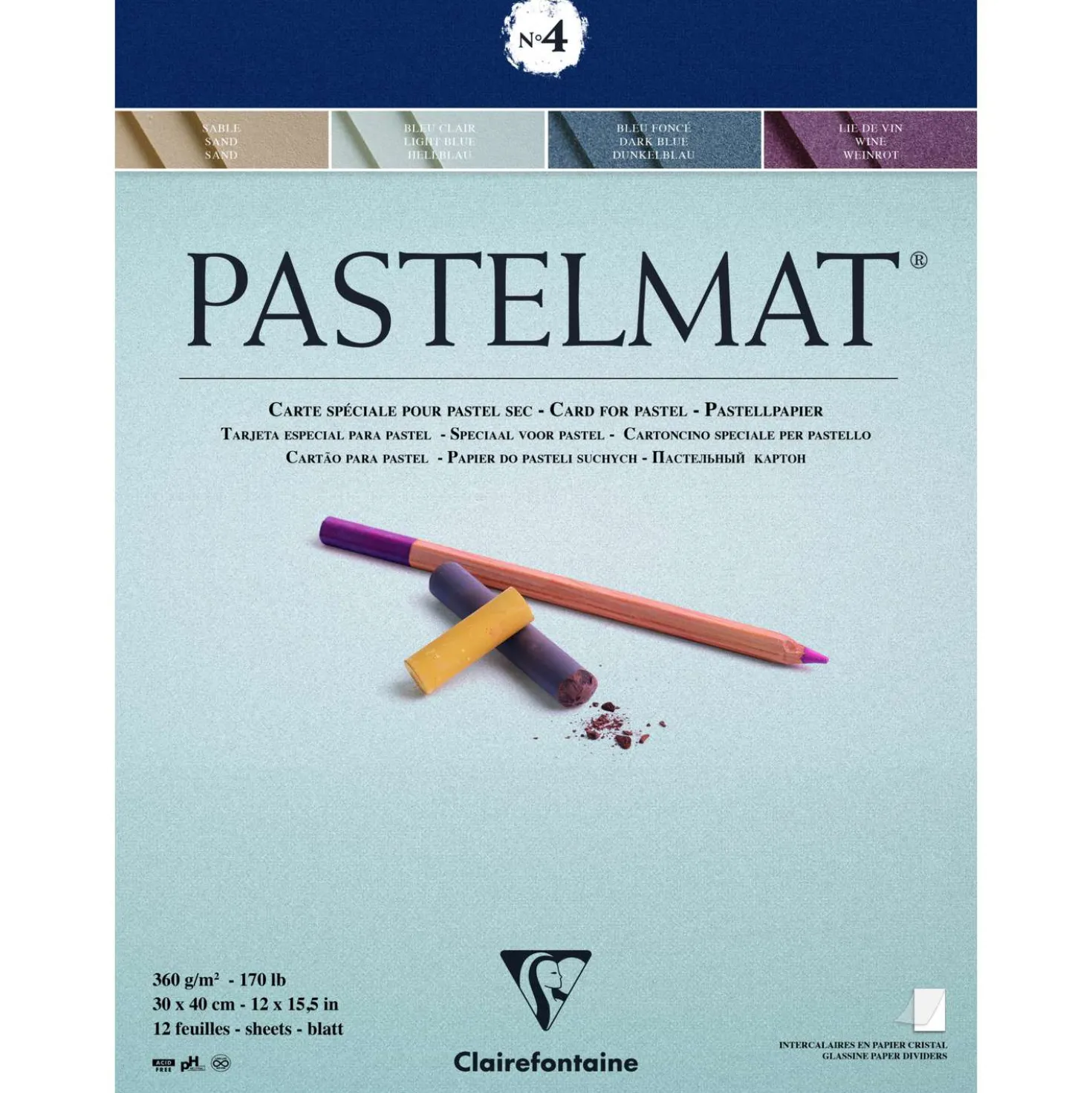 Clairefontaine PASTELMAT® Pastellblock, Version 4
