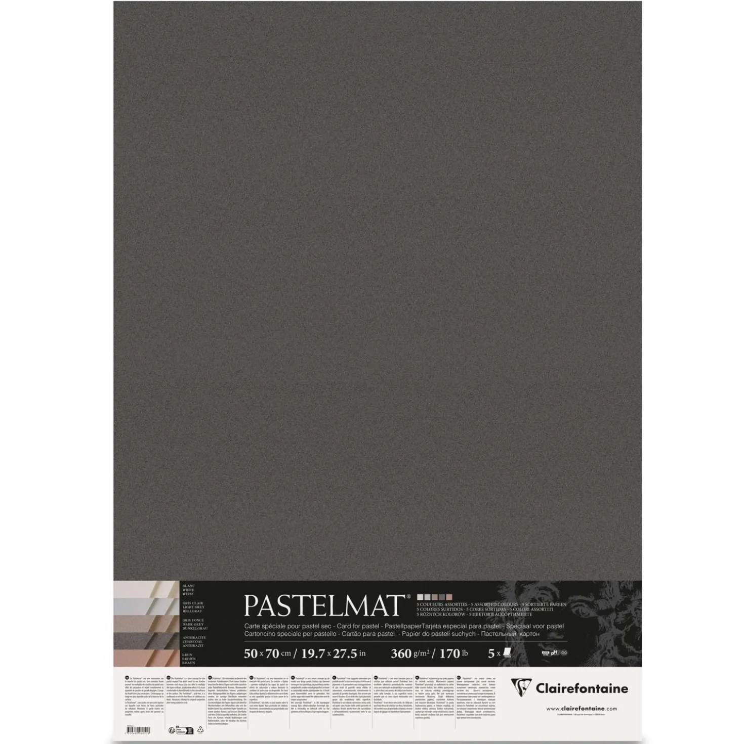 Clairefontaine PASTELMAT® Pastellpapier-Sortiment