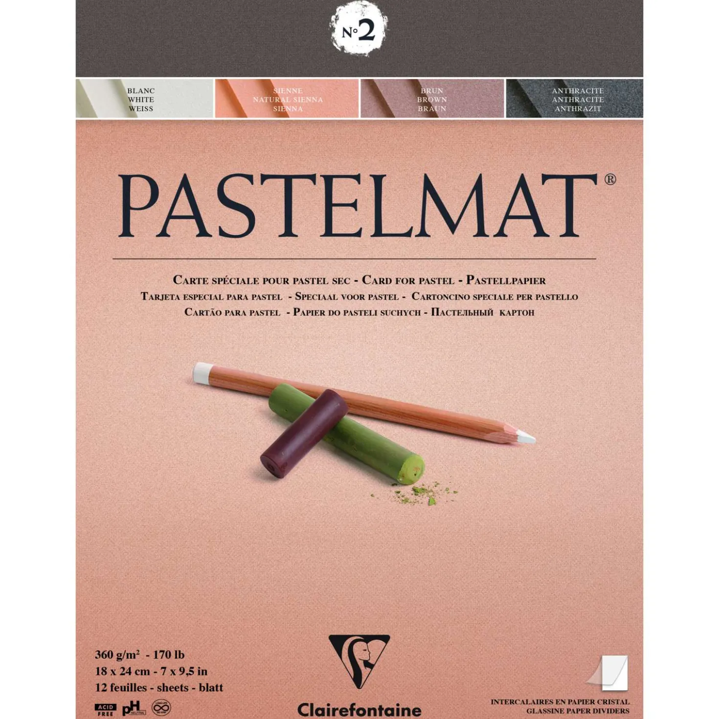 Clairefontaine PASTELMAT® Version 2Pastellmalblock