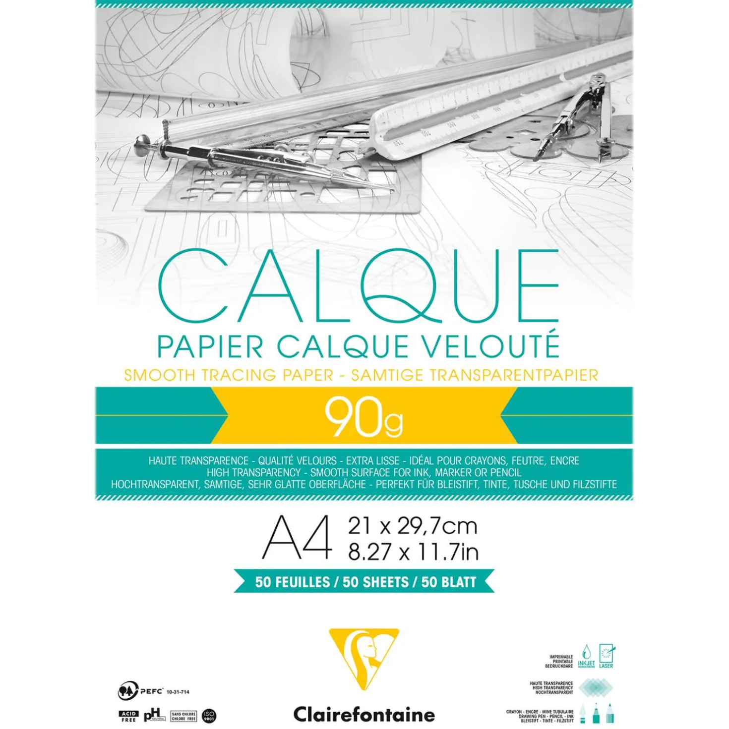 Clairefontaine Transparentpapier 90/95g