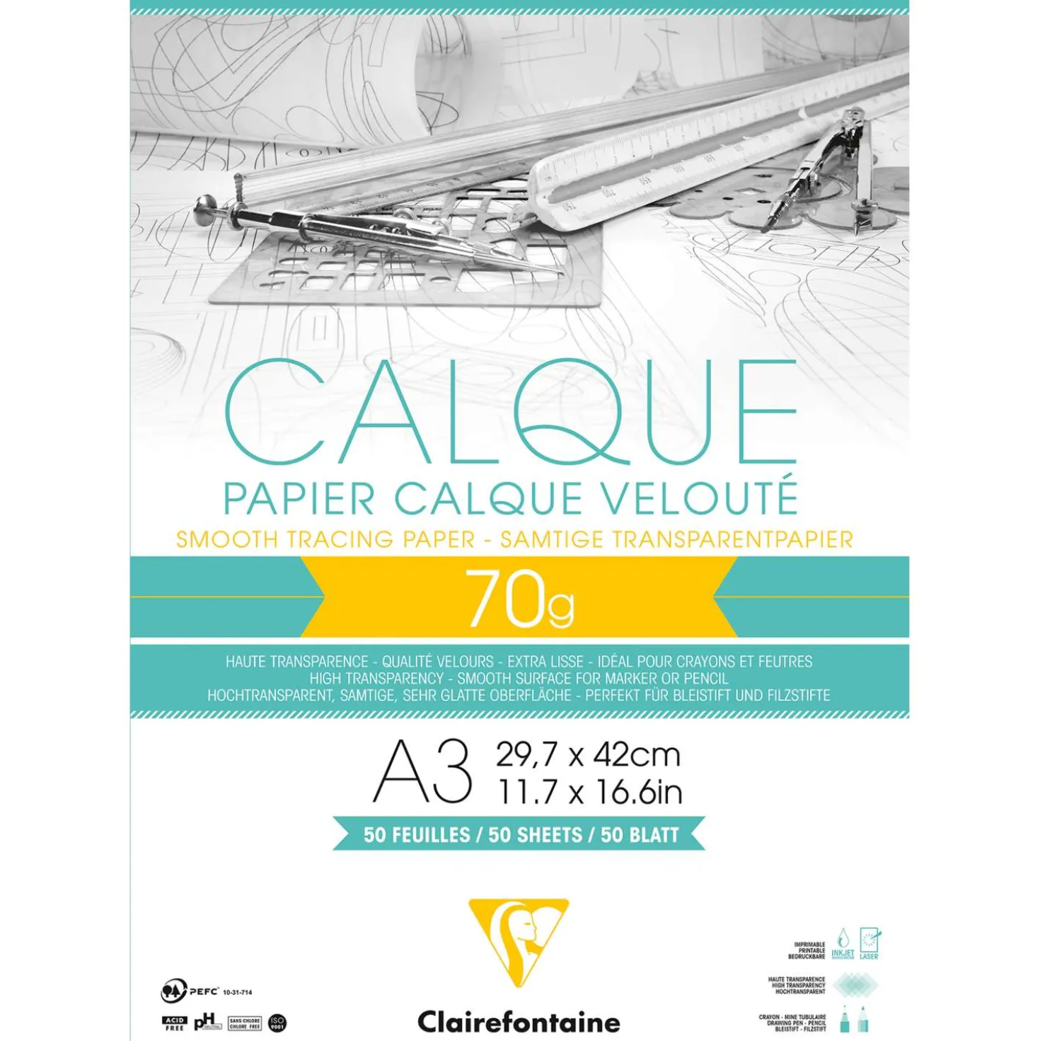 Clairefontaine Transparentpapier Calque