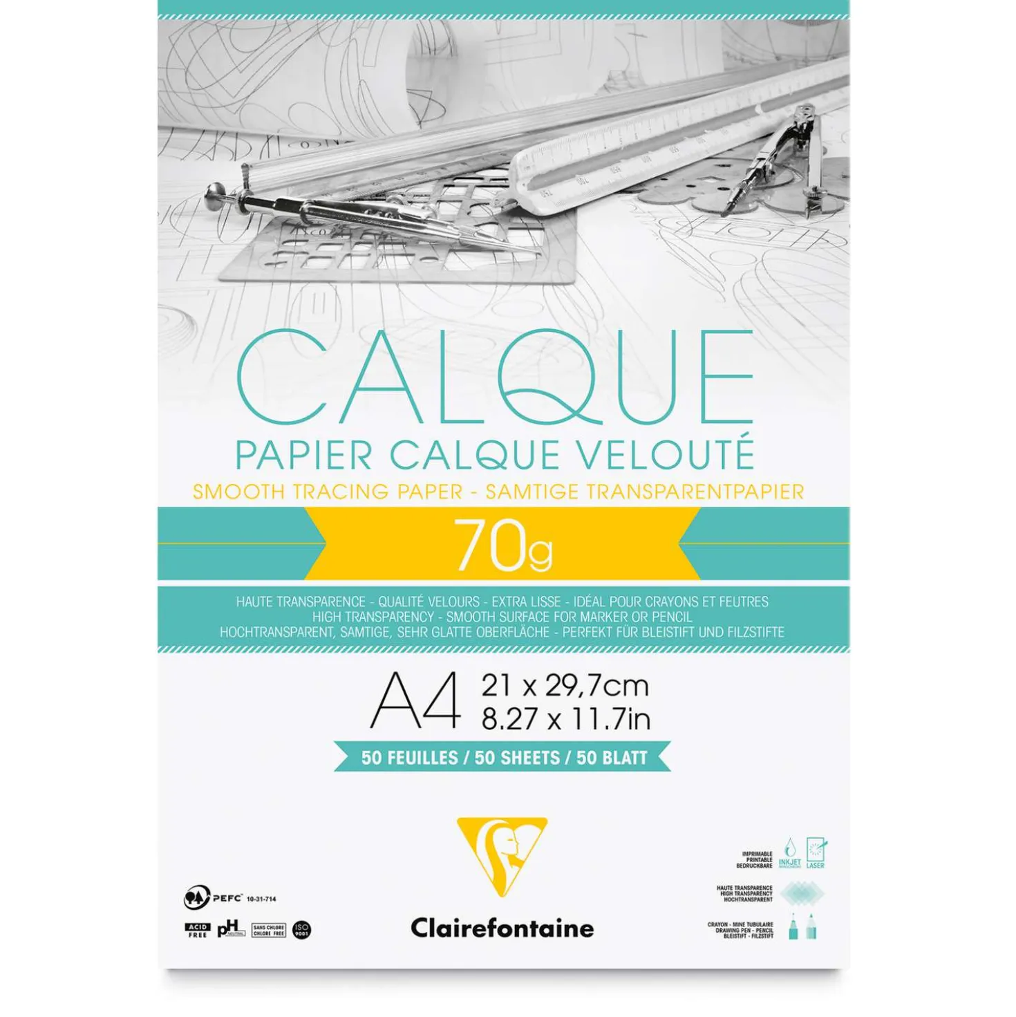 Clairefontaine Transparentpapier Calque