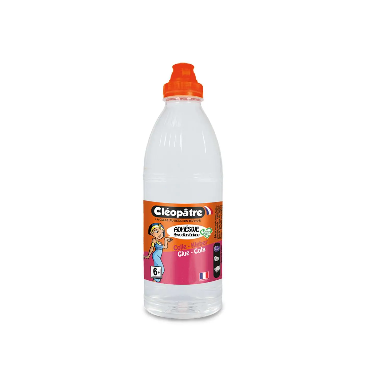 Cléopâtre Adhésive hypoallergener Kleber, transparent