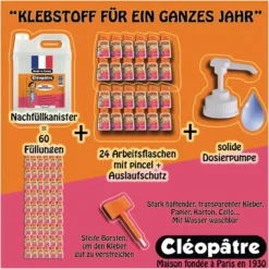 Cléopâtre Adhésive Klebstoff Schulpackung