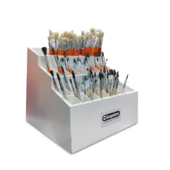 Cléopâtre® Holz-Pinseldisplay, 24 Fächer, 33 x 33 x 31 cm