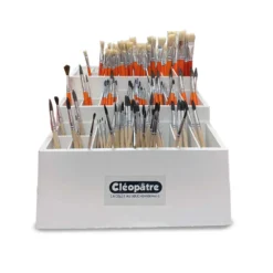 Cléopâtre® Holz-Pinseldisplay, 24 Fächer, 33 x 33 x 31 cm