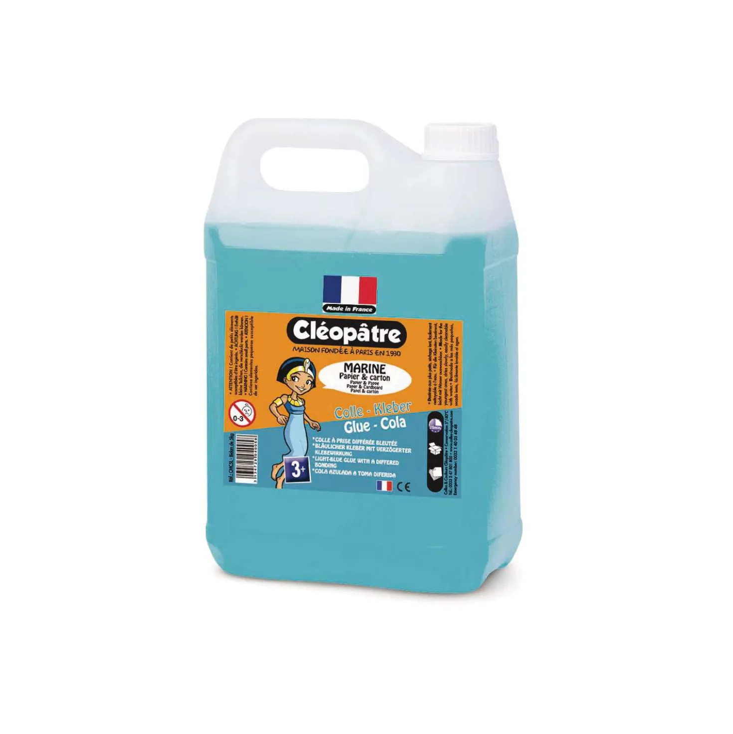 Cléopâtre Marine Klebstoff Schulpackung