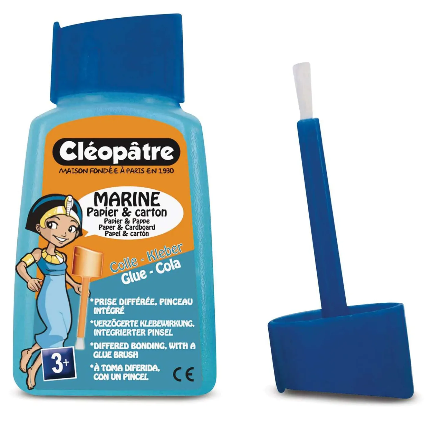 Cléopâtre Marine Klebstoff Schulpackung