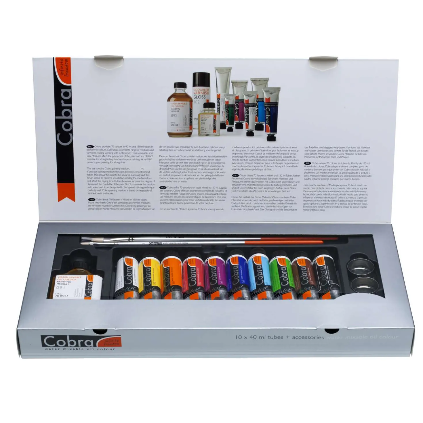COBRA Artist wasservermalbare Ölfarben, 14-teiliges Geschenk-Set