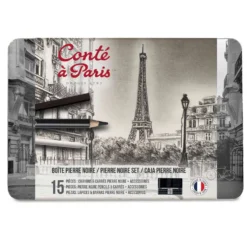 Conté à Paris™ Pierre Noire Set, 15er-Set