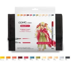 COPIC® ciao 12er Wallet-Set, Manga Tones 2