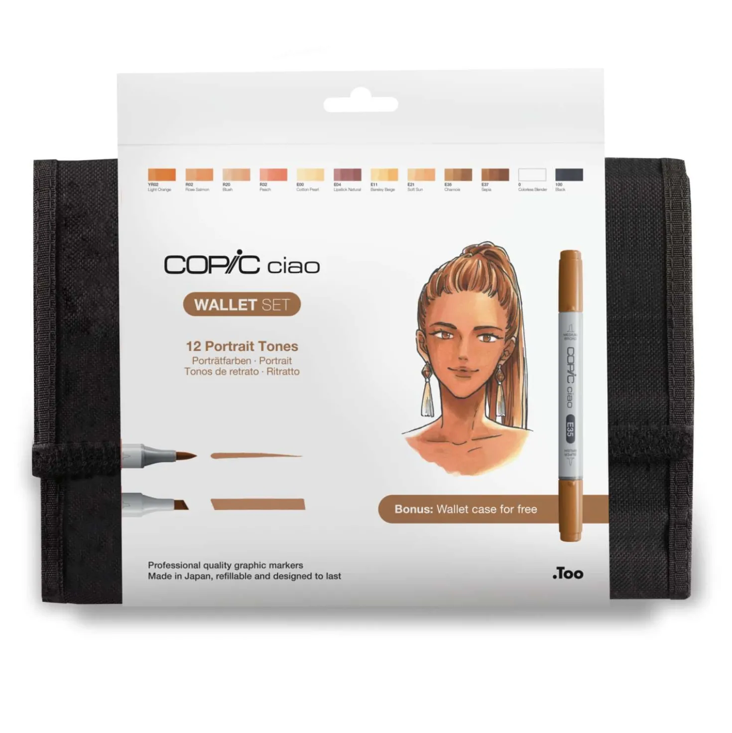 COPIC® ciao 12er Wallet-Set, Portrait Tones