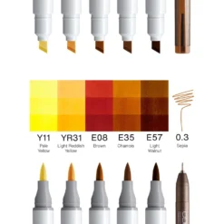 COPIC® Ciao Portrait 6er Sets, 5 Marker + Multiliner