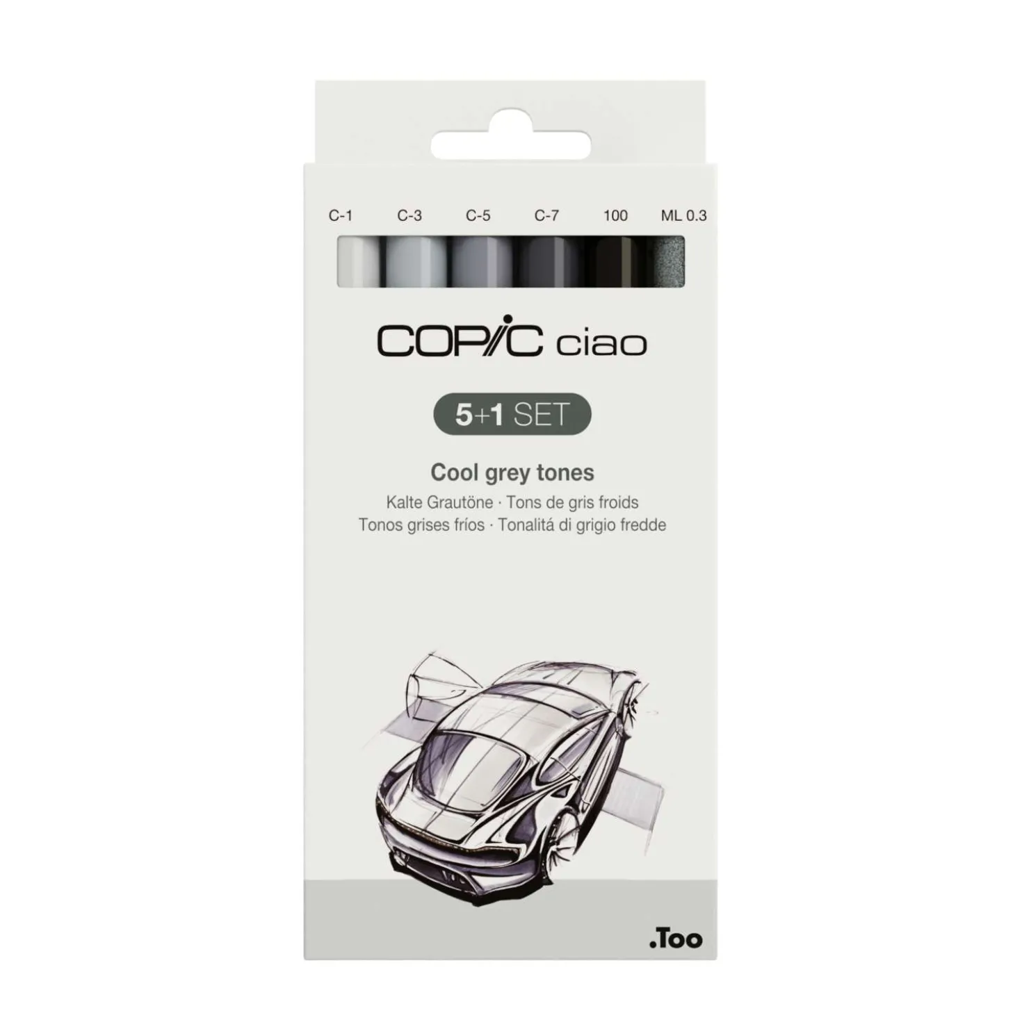 COPIC® ciao 5+1 Set, Grautöne