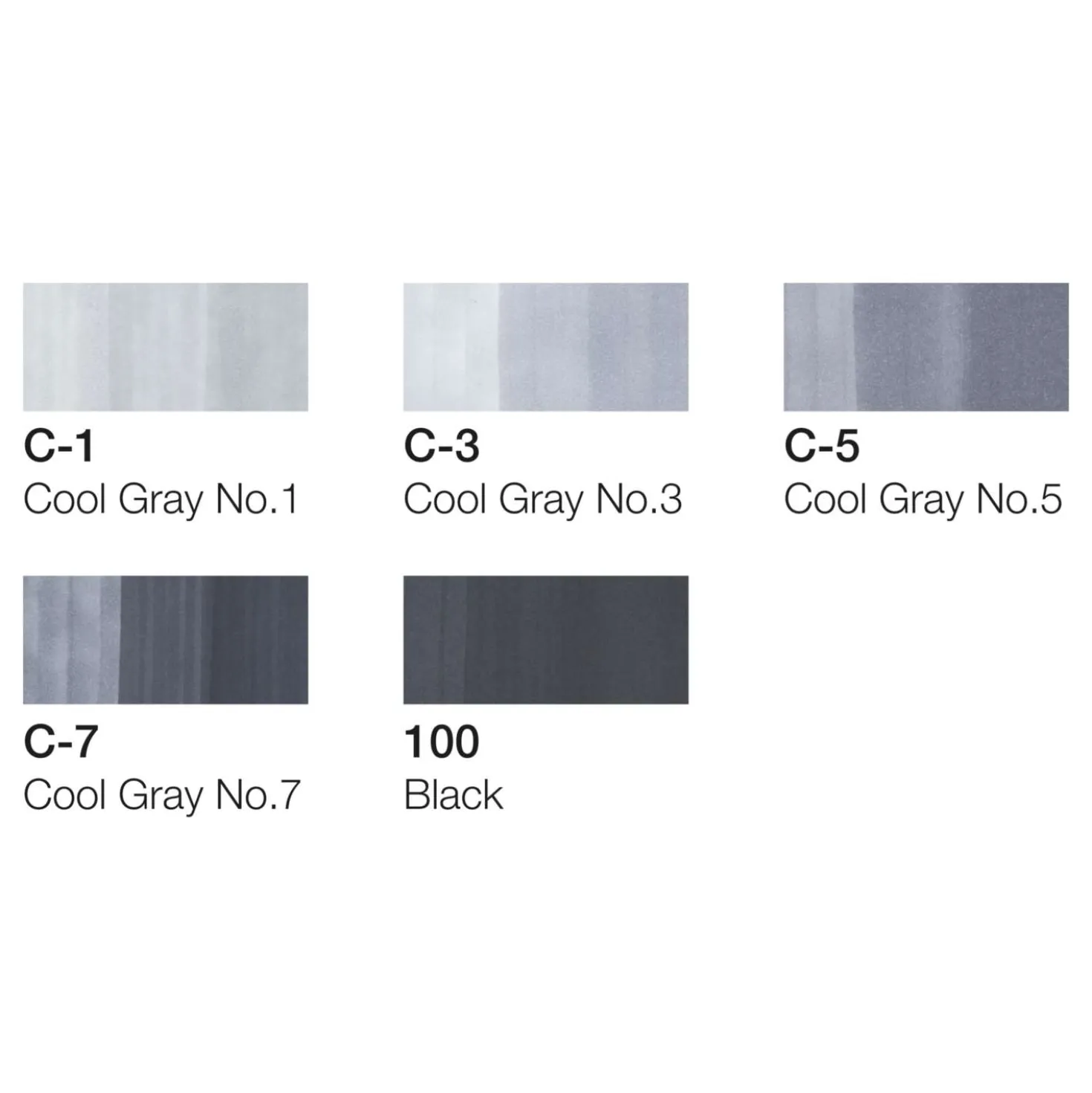COPIC® ciao 5+1 Set, Grautöne