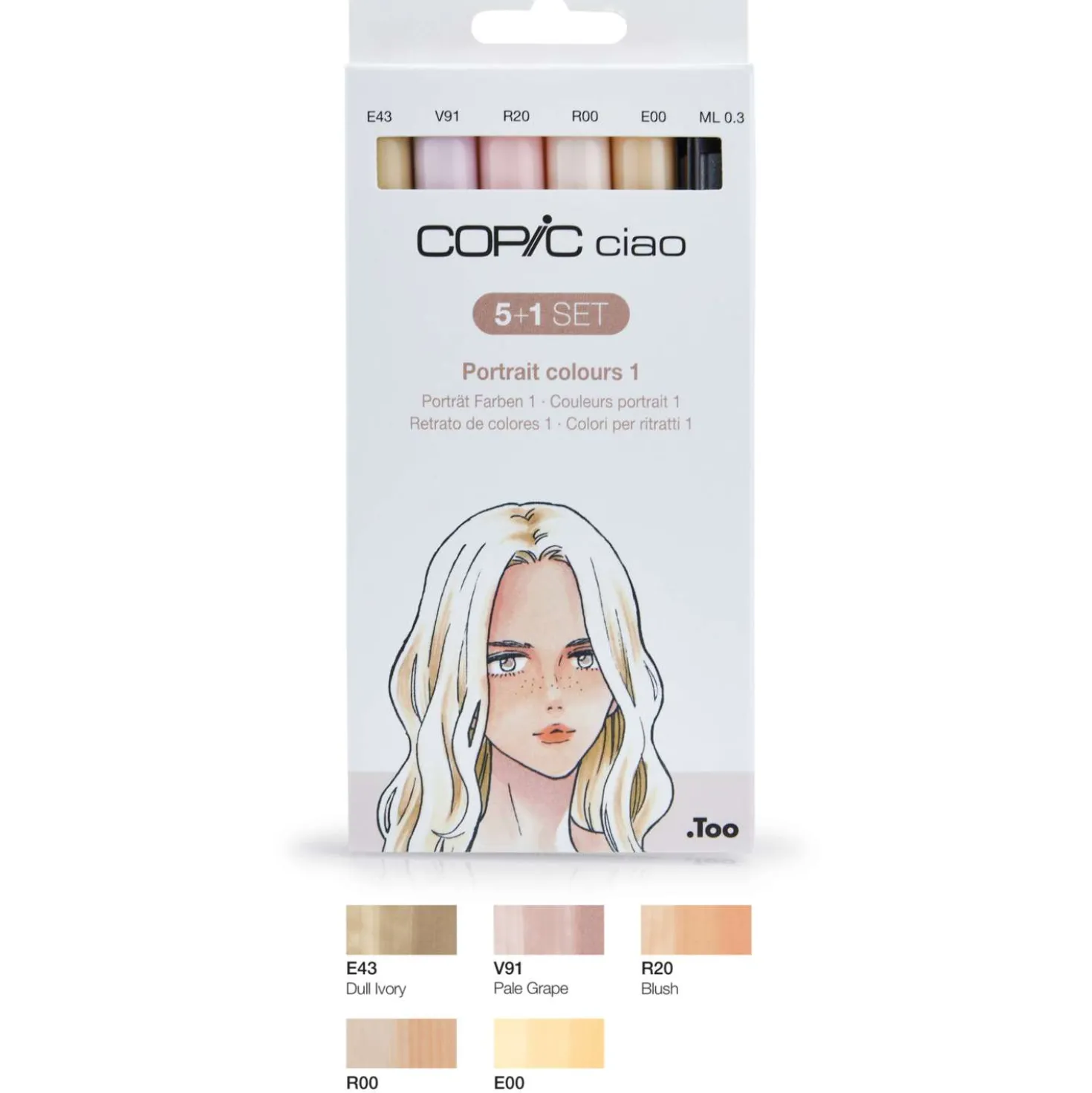 COPIC® ciao 5+1 Set, Hautfarben