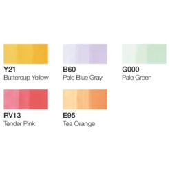 COPIC® ciao 5+1 Set, Pastellfarben