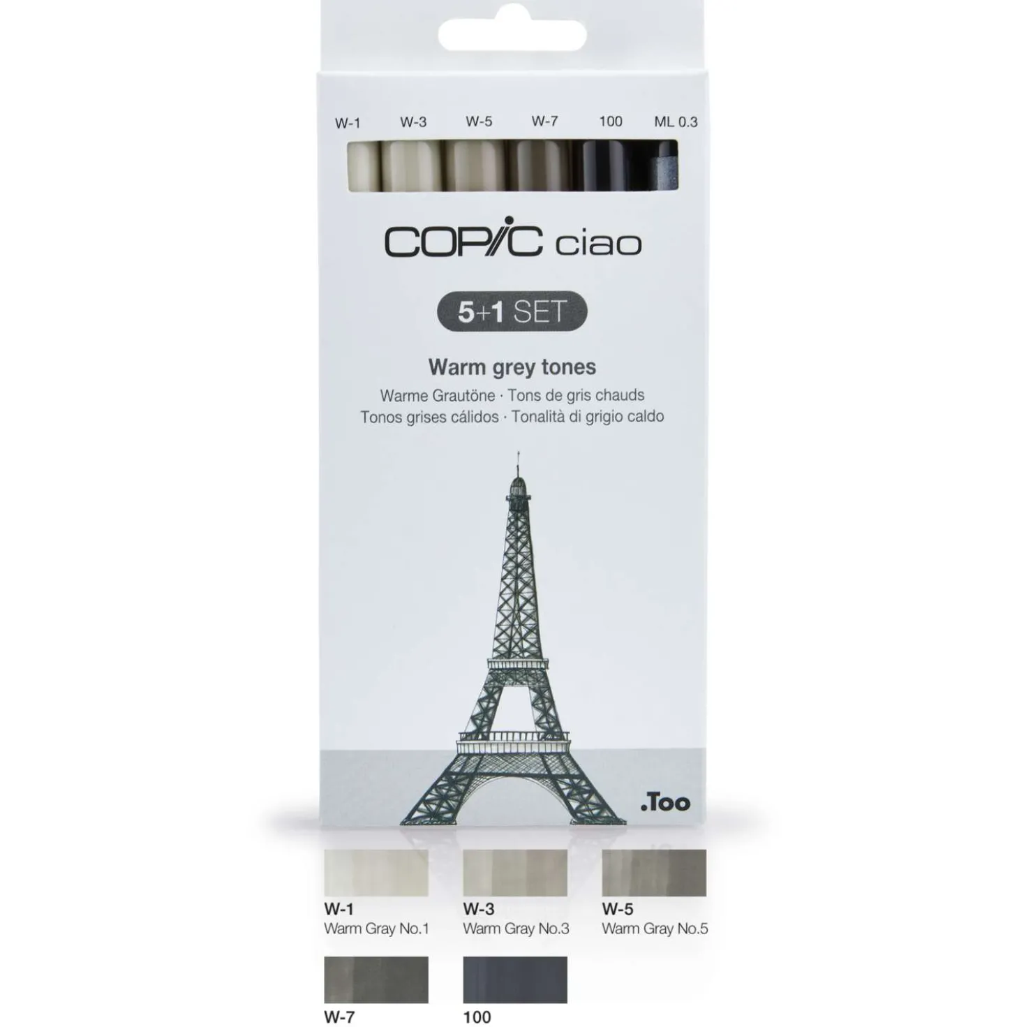 COPIC® ciao 5+1 Set Warme Grautöne