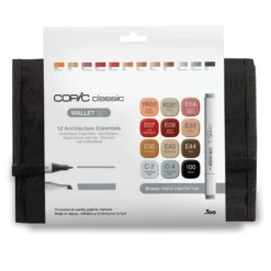 COPIC® classic Marker Set 12er Architektur-Farben im Wallet