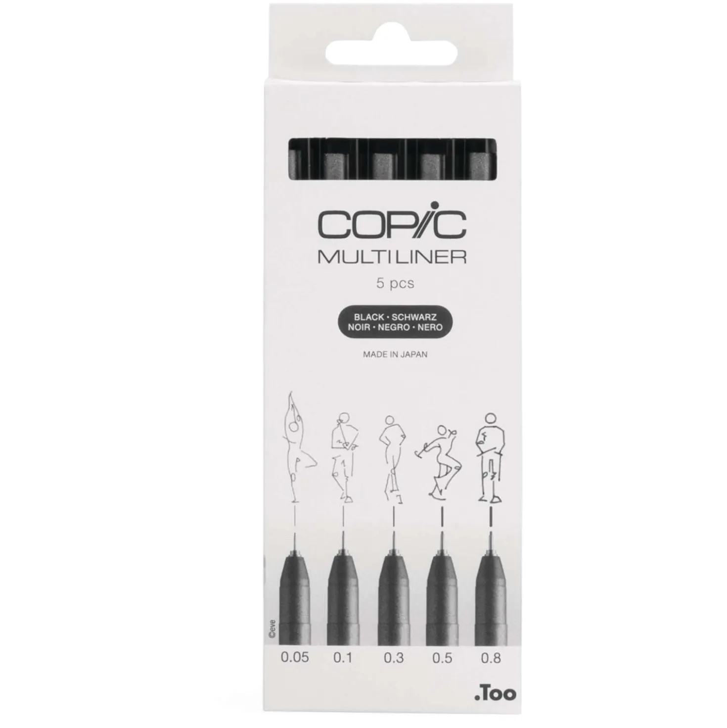 COPIC® Multiliner 5er-Set, black