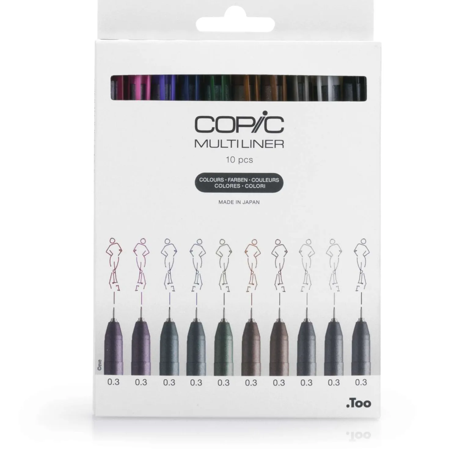 COPIC® Multiliner 10er-Set, farbig