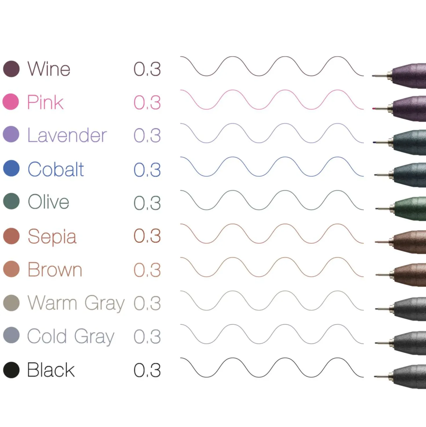 COPIC® Multiliner 10er-Set, farbig