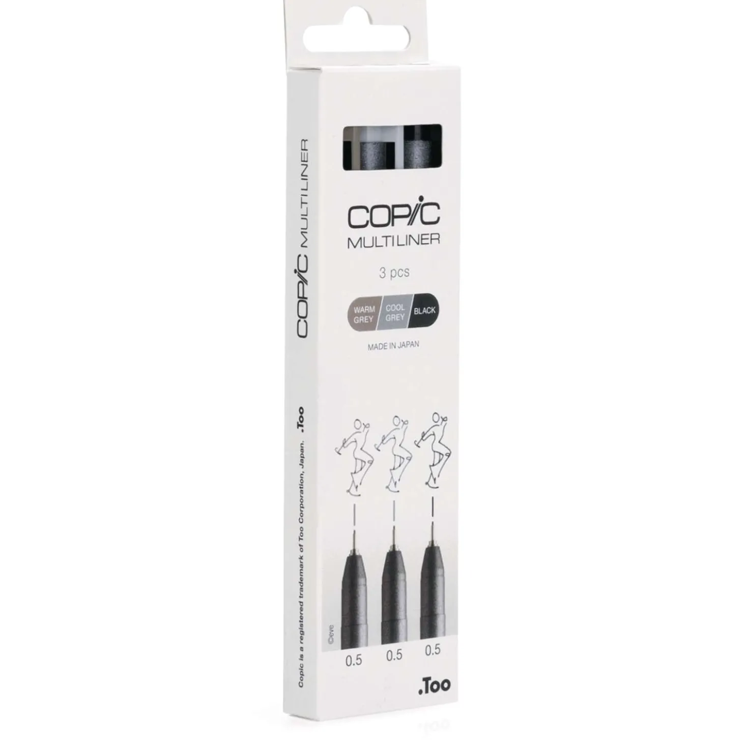COPIC® Multiliner 3er-Set, grey/black