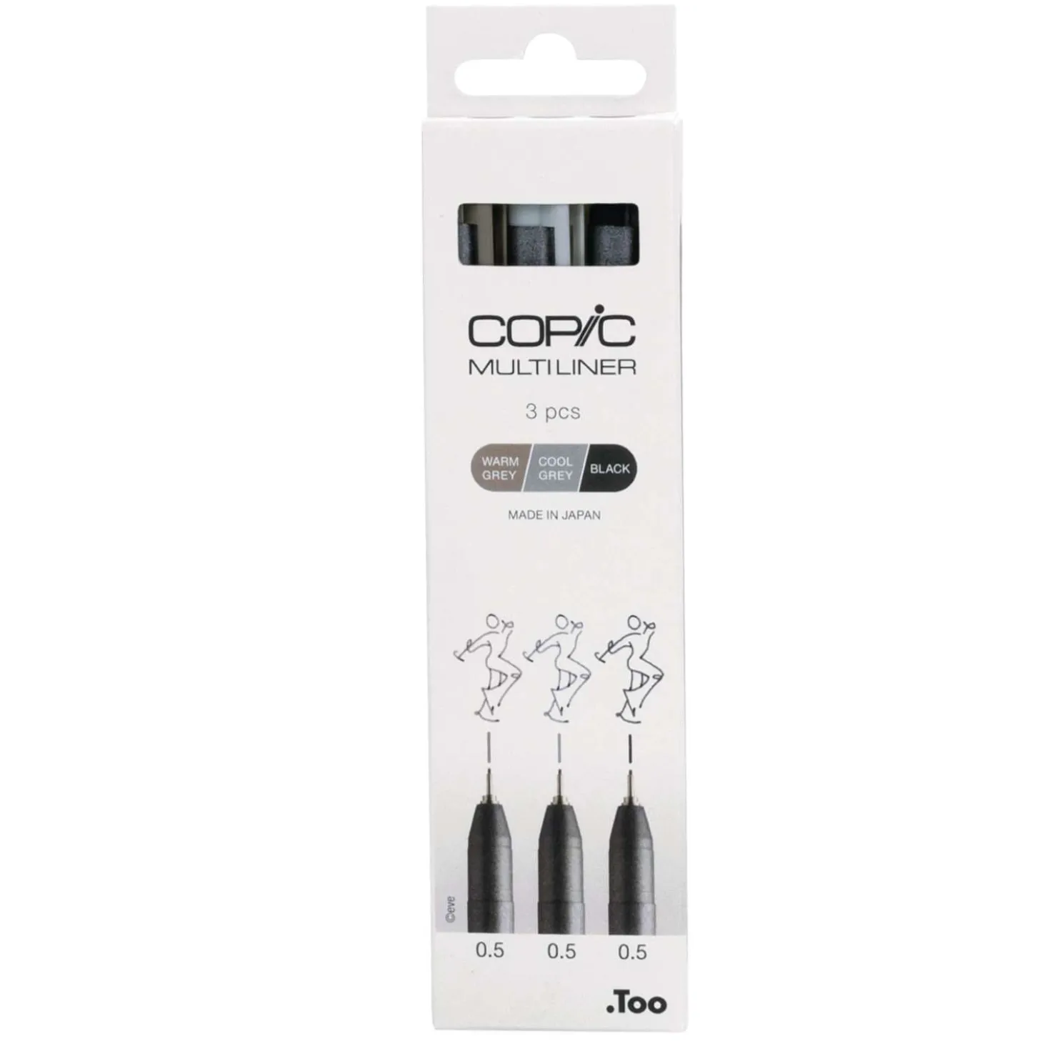 COPIC® Multiliner 3er-Set, grey/black