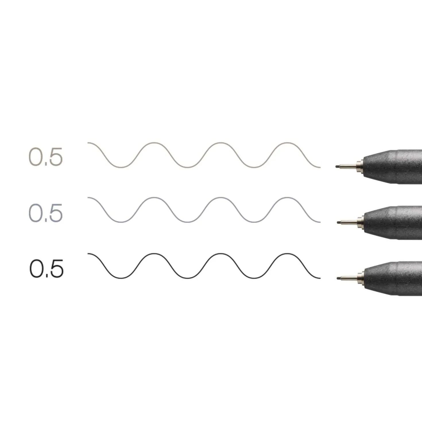 COPIC® Multiliner 3er-Set, grey/black