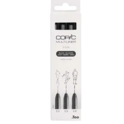 COPIC® Multiliner 3er-Sets, black