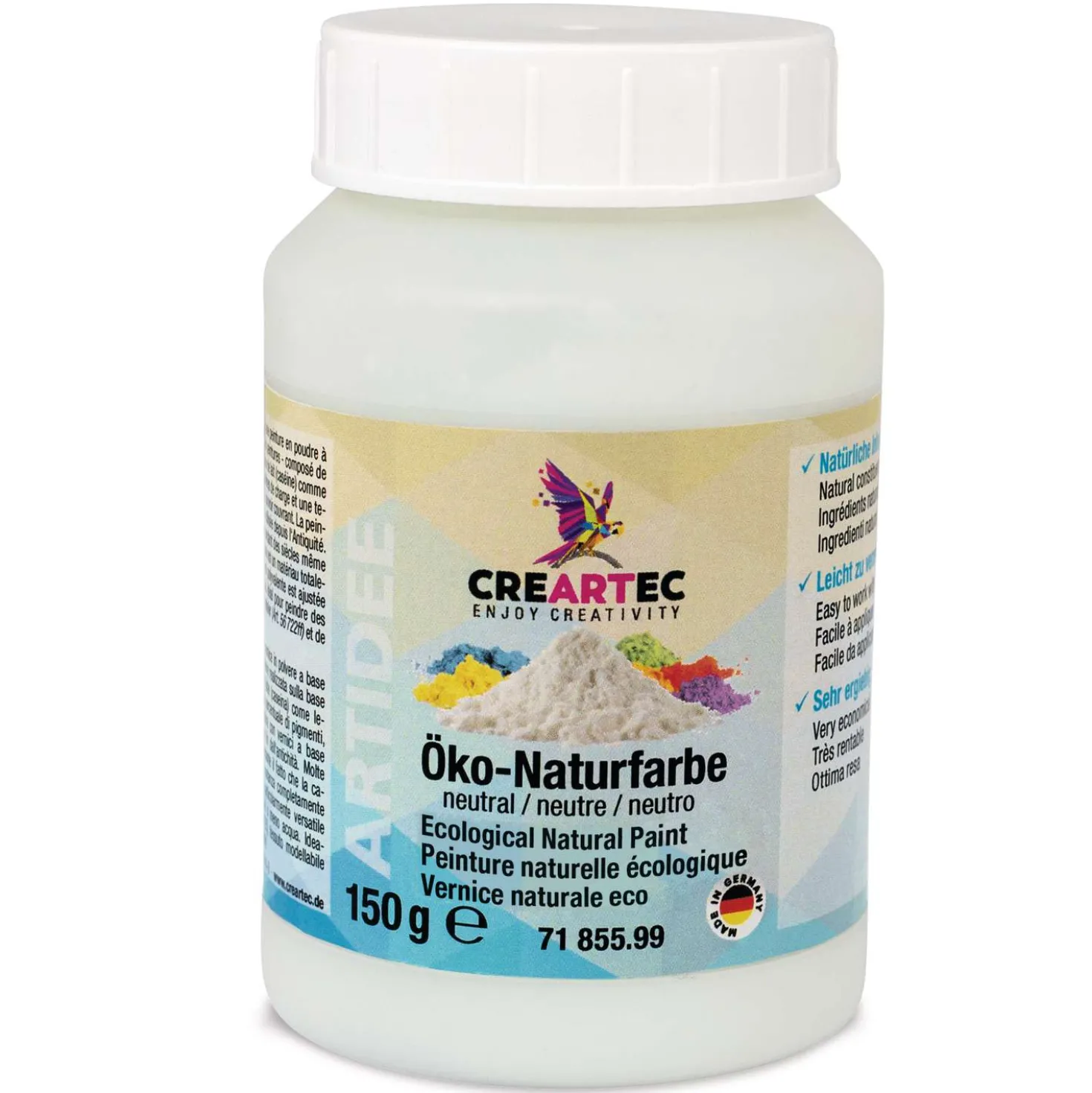 CREARTEC Öko-Naturfarbe in Pulverform