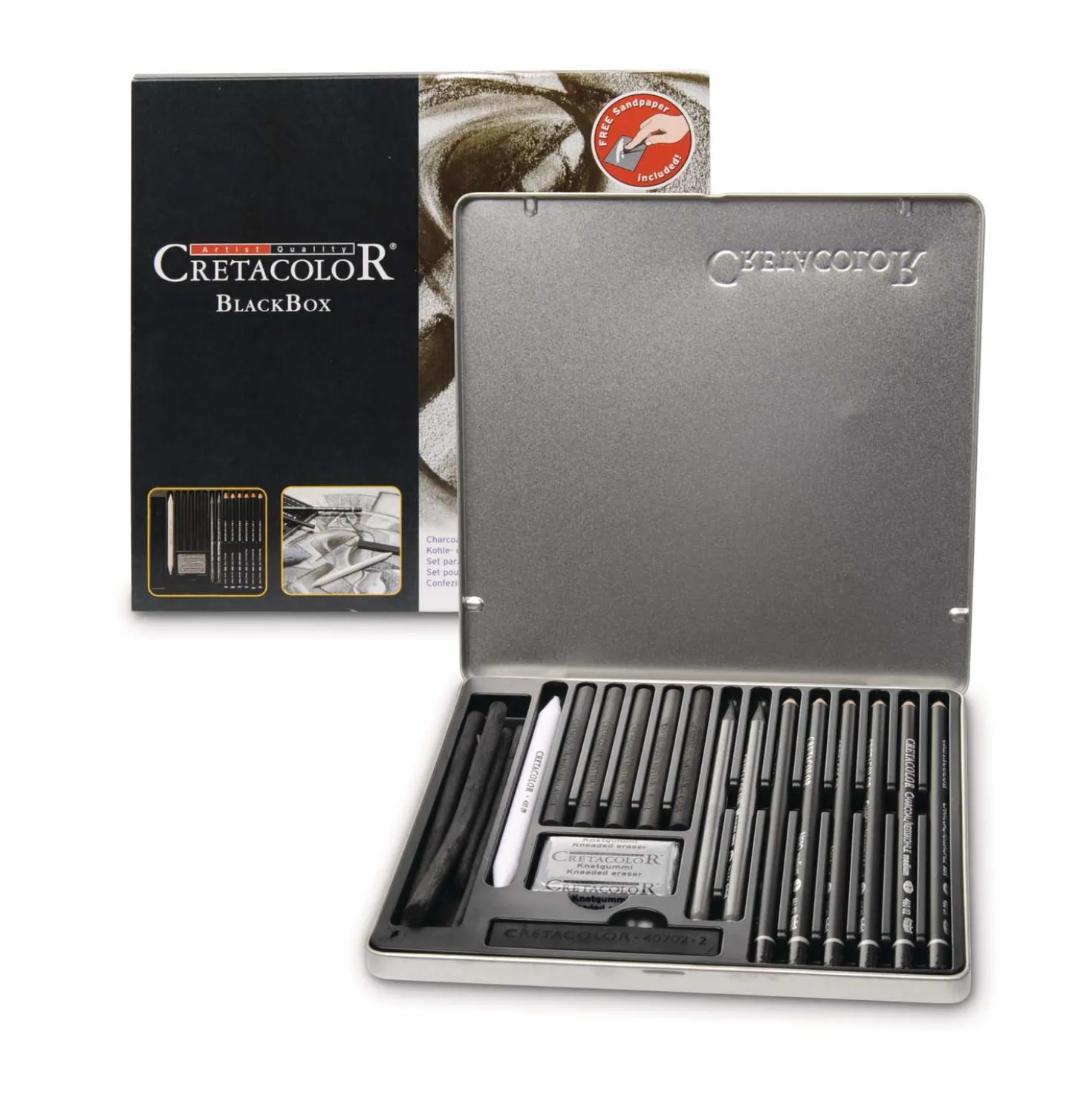 CRETACOLOR® Black Box, 20-teiliges Zeichenset