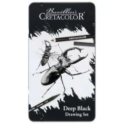 CRETACOLOR® Deep Black Zeichen- und Skizzierset