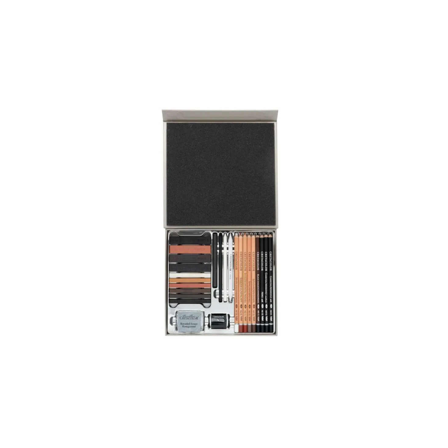 CRETACOLOR® Kohle- und Zeichenset, 25er-Geschenke-Box