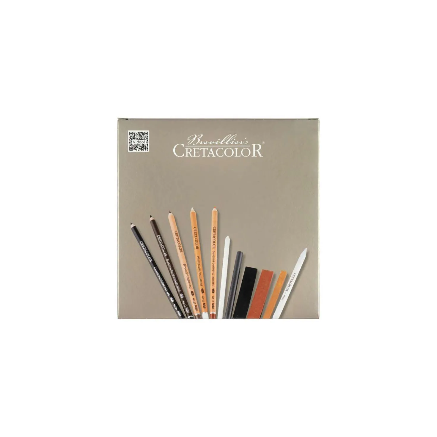 CRETACOLOR® Kohle- und Zeichenset, 25er-Geschenke-Box