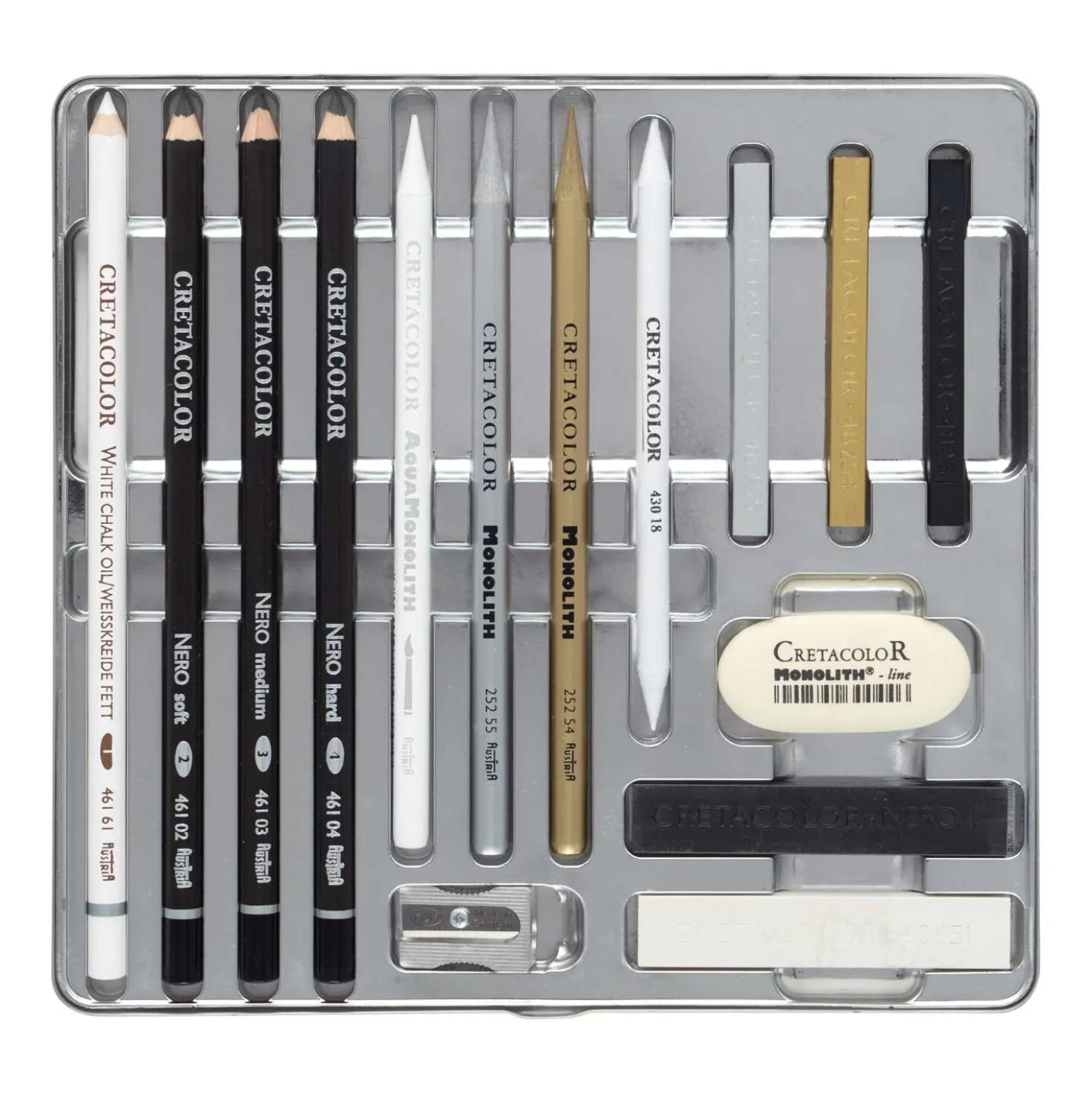CRETACOLOR® The Diamond Box, 15-teiliges Luxury Zeichen-Set