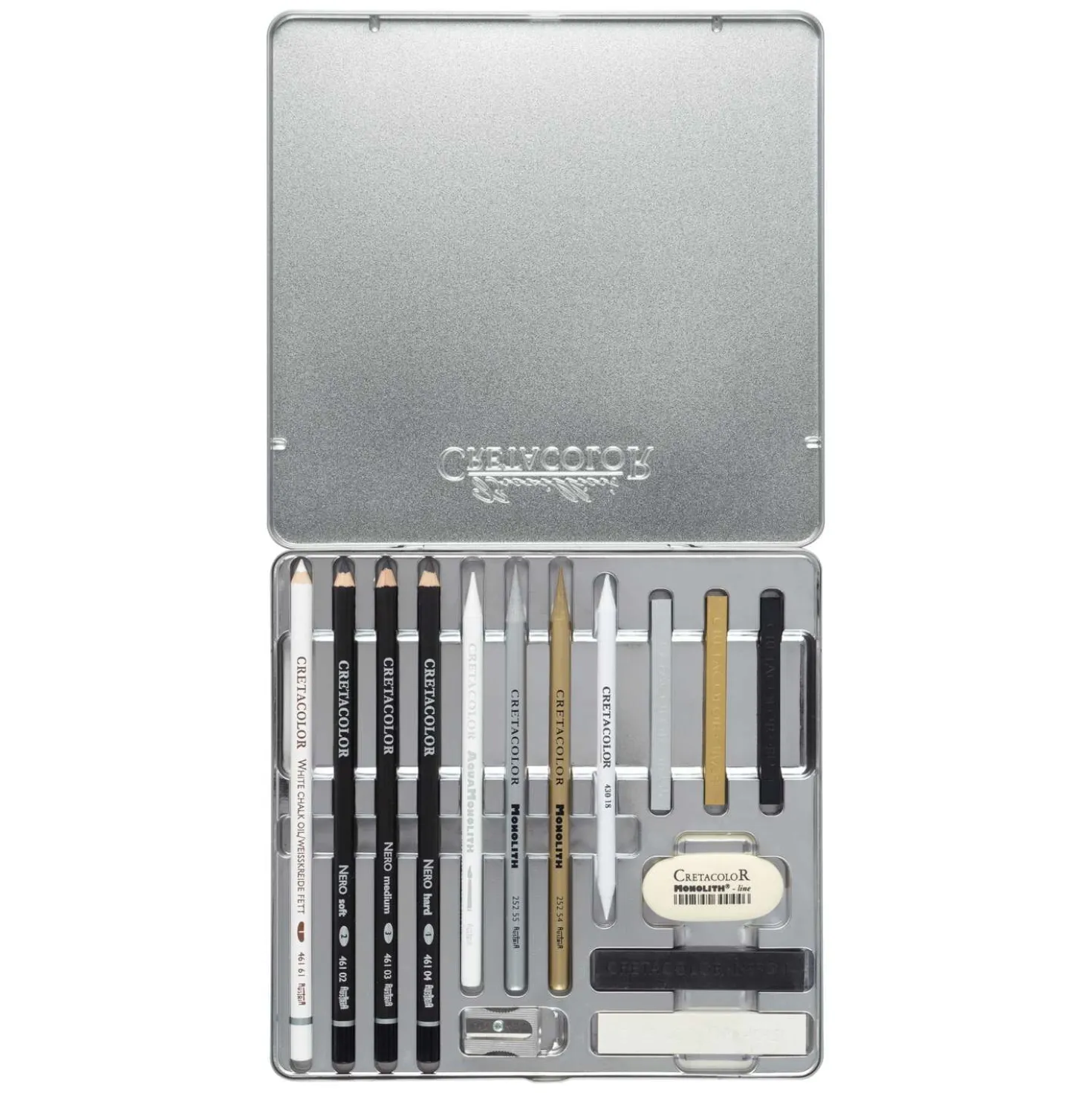 CRETACOLOR® The Diamond Box, 15-teiliges Luxury Zeichen-Set