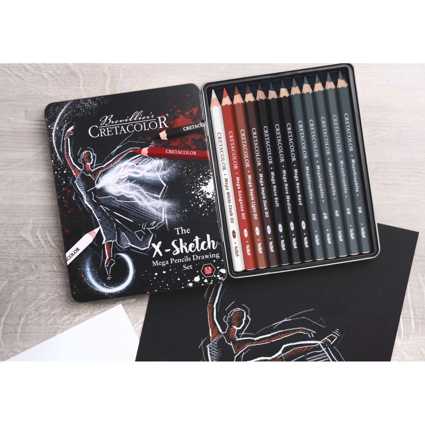 CRETACOLOR® The X-Sketch MEGA Künstlerstifte-Set