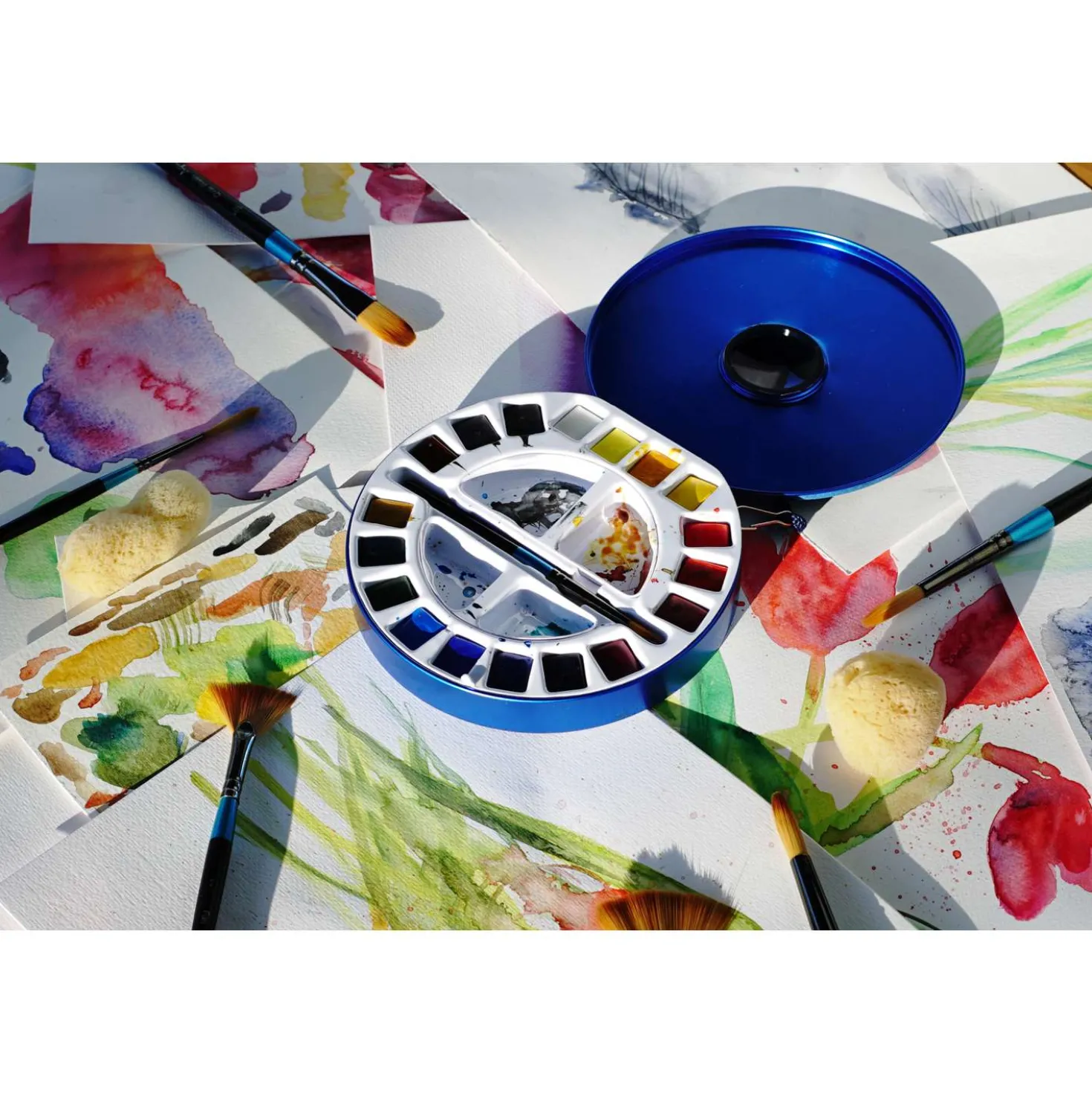 DALER ROWNEY Aquafine Aquarellfarben Travel-Set