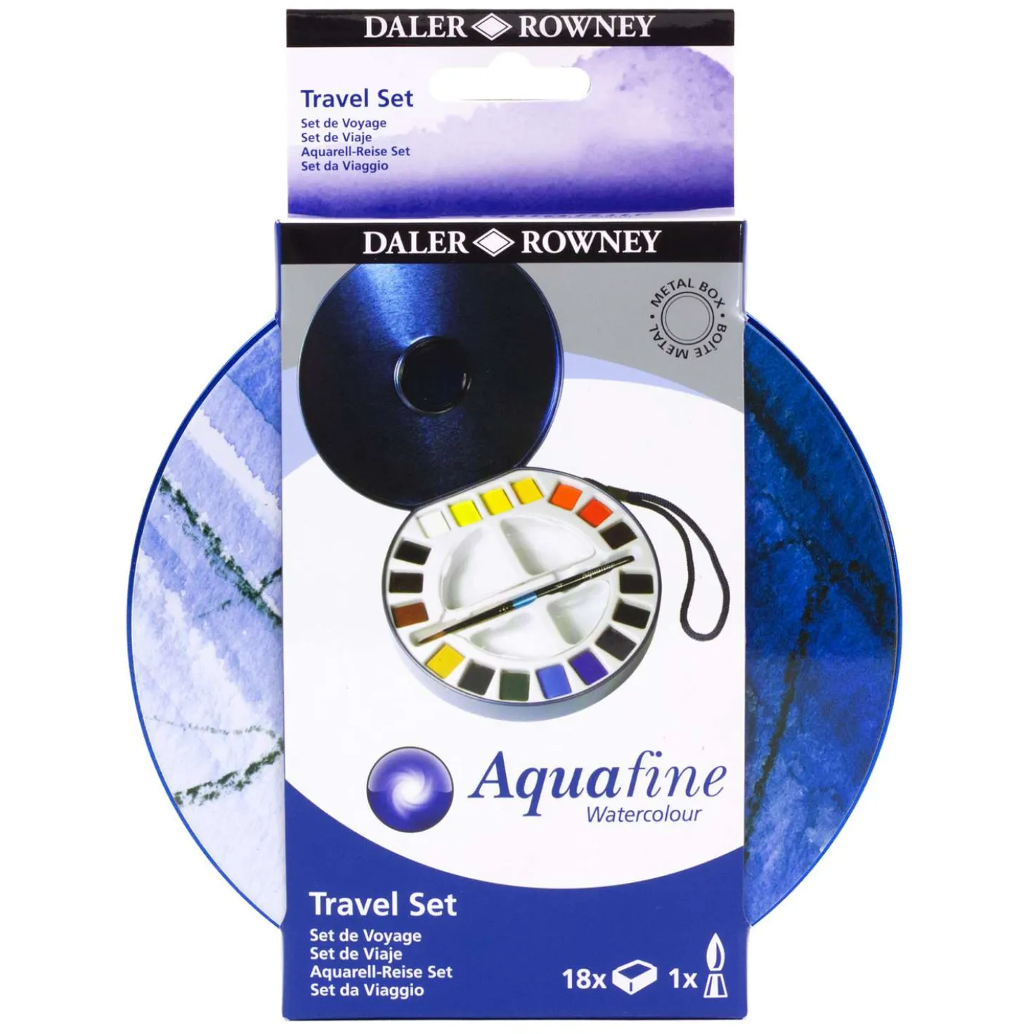 DALER ROWNEY Aquafine Aquarellfarben Travel-Set