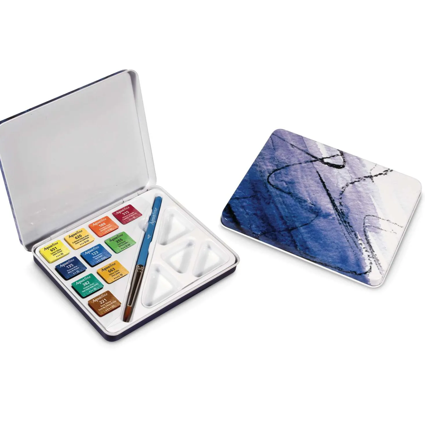 DALER-ROWNEY Aquafine Set + Pinsel Aquarellkasten