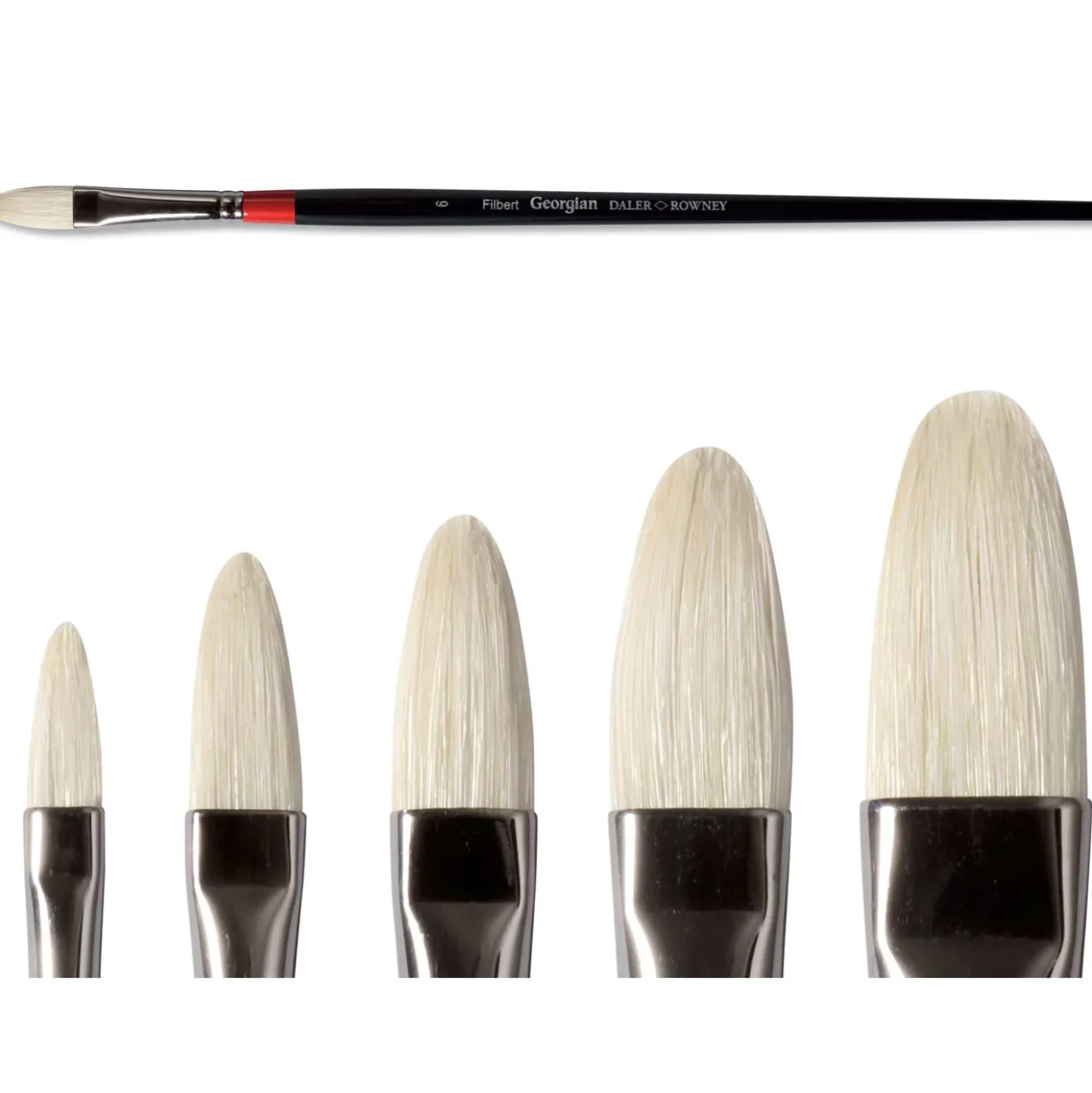 DALER-ROWNEY Georgian Borstenpinsel, Serie 12 Katzenzunge-lang