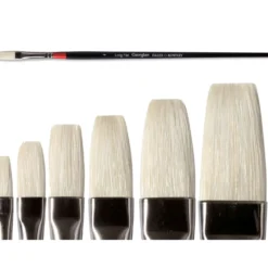 DALER-ROWNEY Georgian Borstenpinsel Serie 38, flach + lang