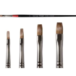 DALER-ROWNEY Georgian Rotmarderpinsel, Serie 66 flach + kurz
