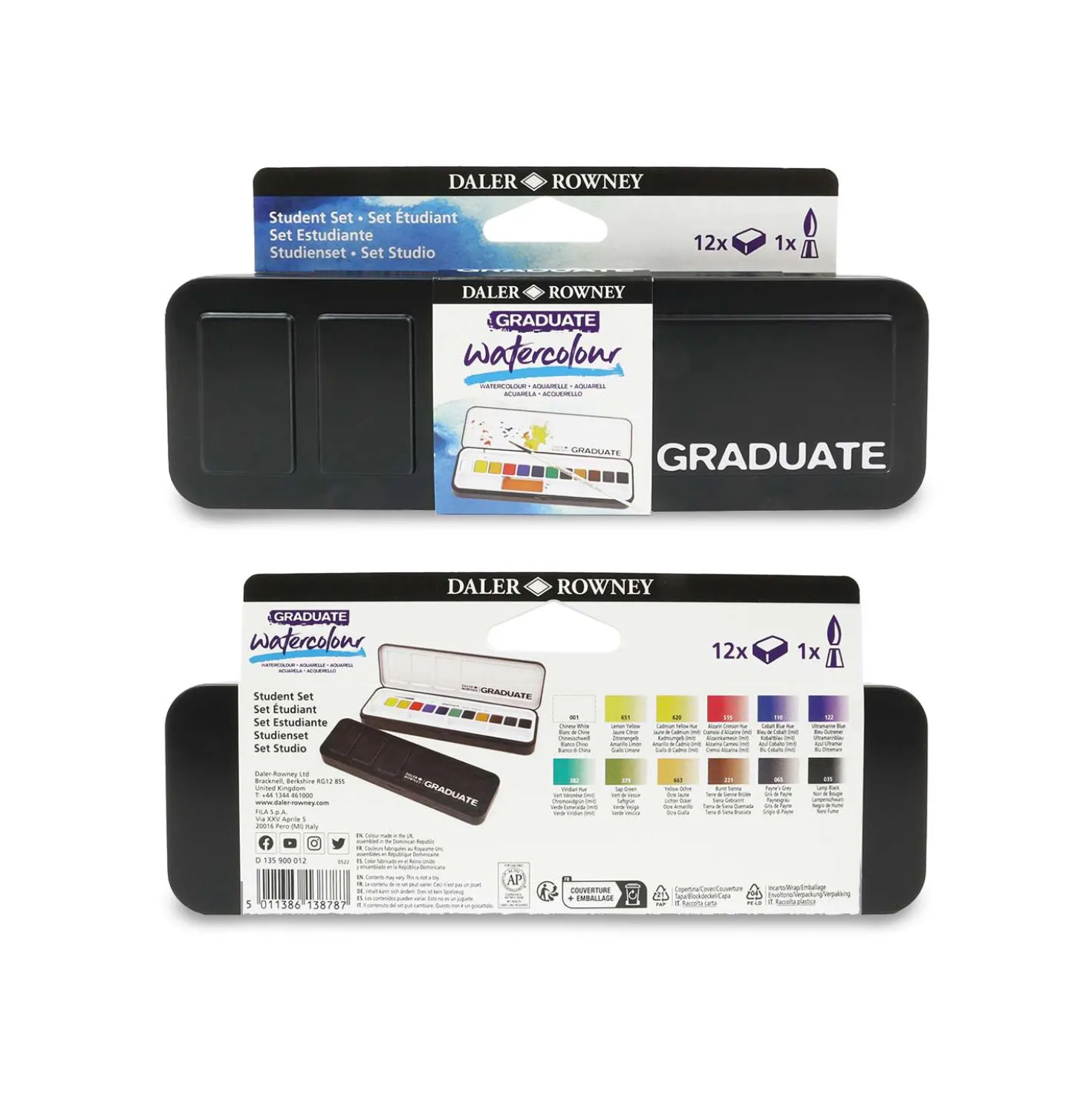 DALER-ROWNEY GRADUATE Aquarell Studenten-Set