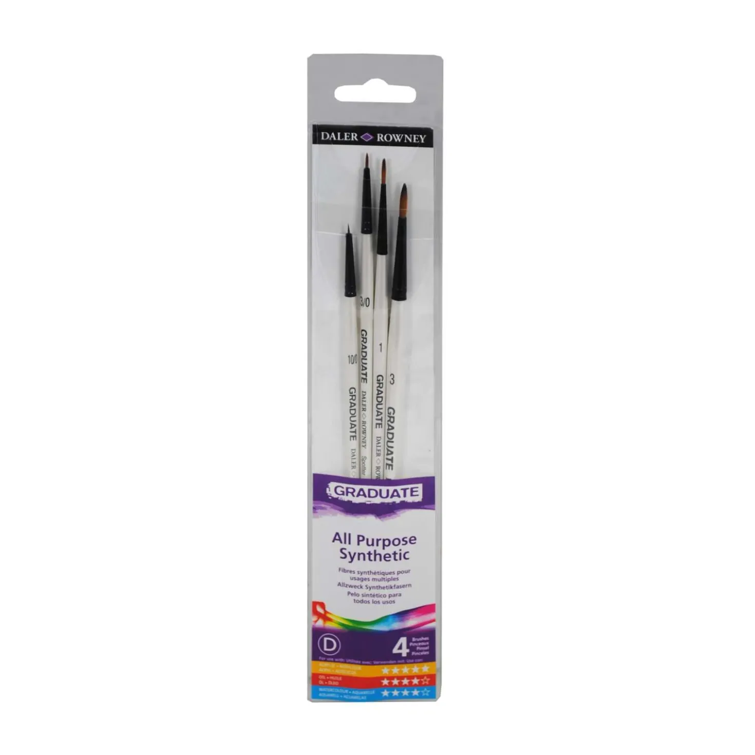 DALER-ROWNEY Graduate Synthetik Detailpinsel-Set