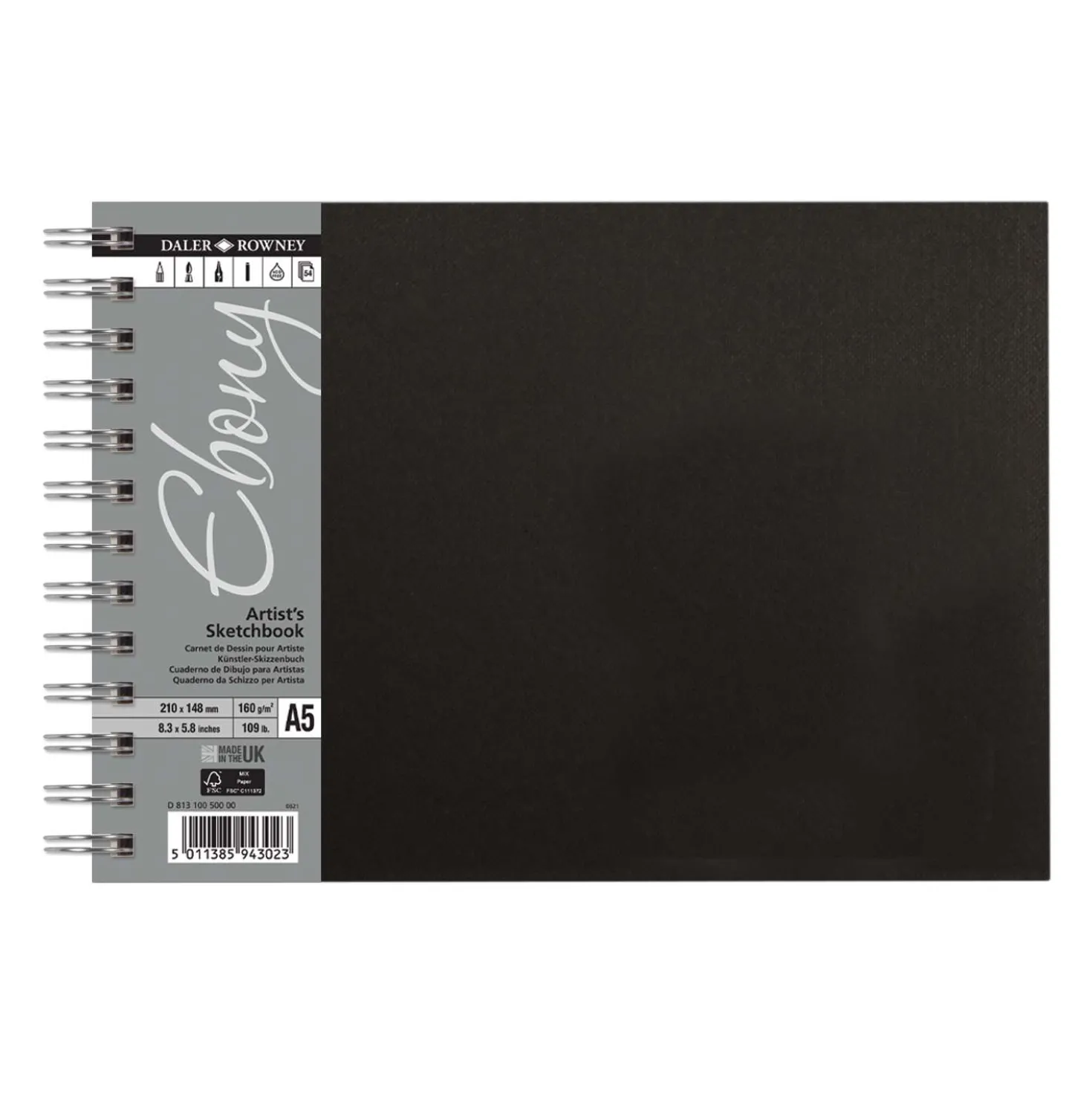 DALER-ROWNEY Skizzenbuch Ebony