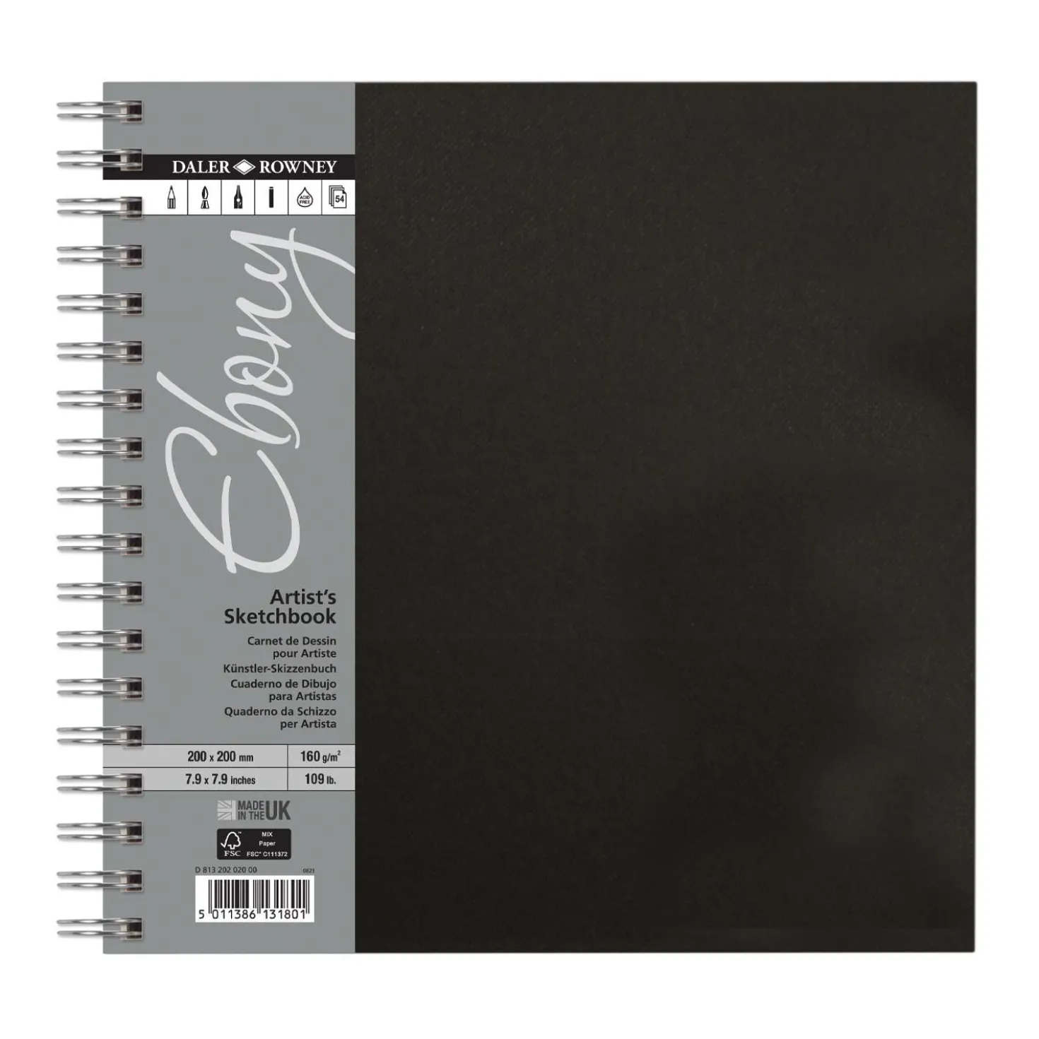 DALER-ROWNEY Skizzenbuch Ebony