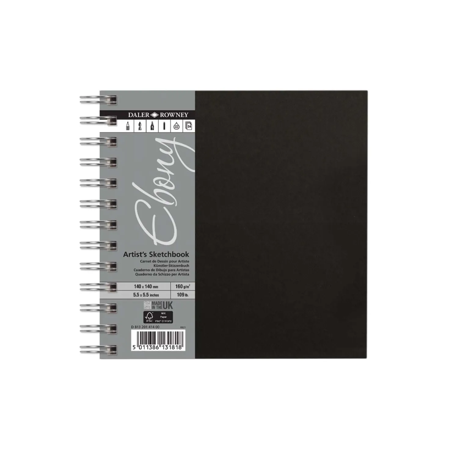 DALER-ROWNEY Skizzenbuch Ebony