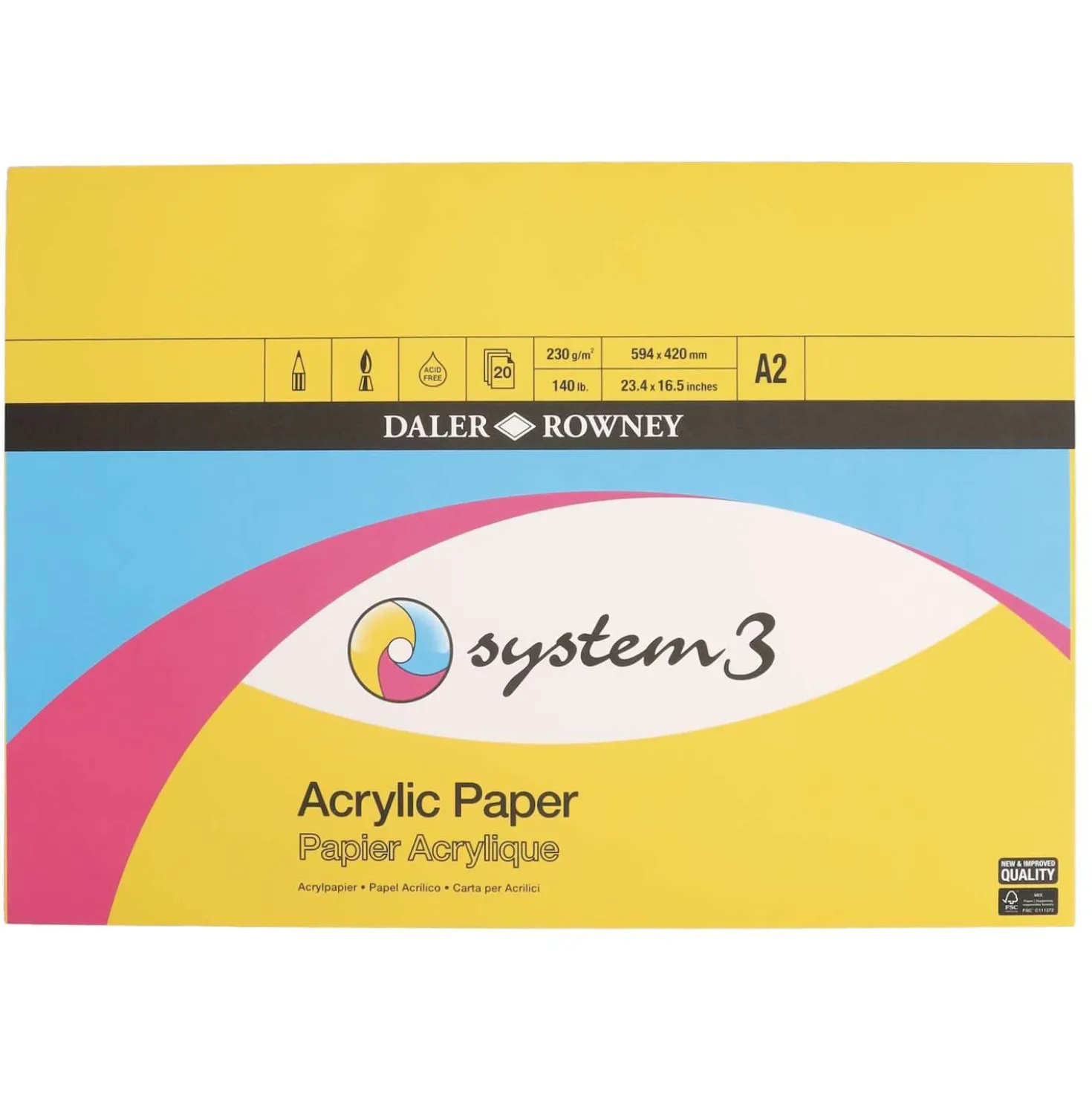 DALER-ROWNEY System3 Acrylmalblock